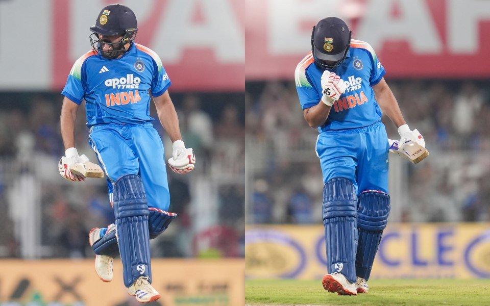 WATCH: Rohit Sharma celebrates in jubilation during Guwahati ODI WATCH: Rohit Sharma celebrates in jubilation during Guwahati ODI