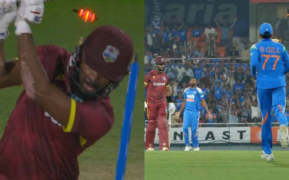Mohammed Siraj castles John Campbell with a pearler on ODI return