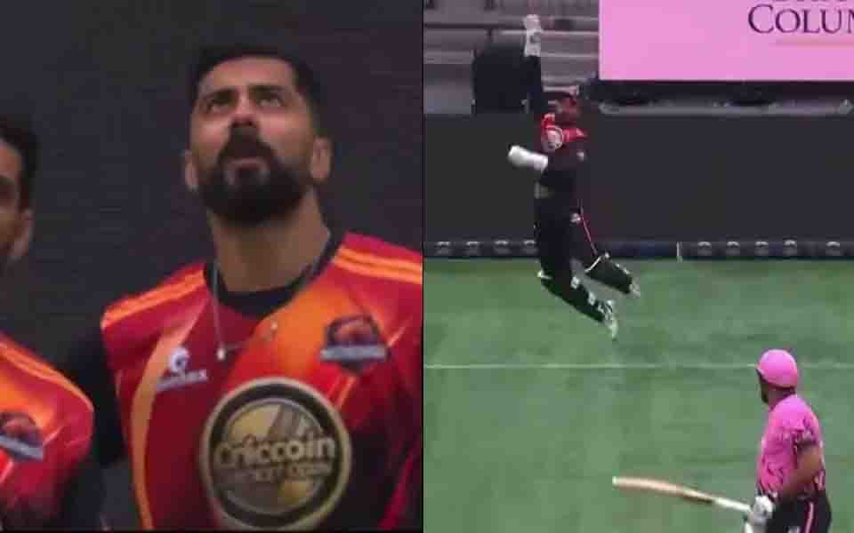 Ali Khan’s bouncer clears boundary untouched in Canada Super 60 semi-final, umpire signals five wides