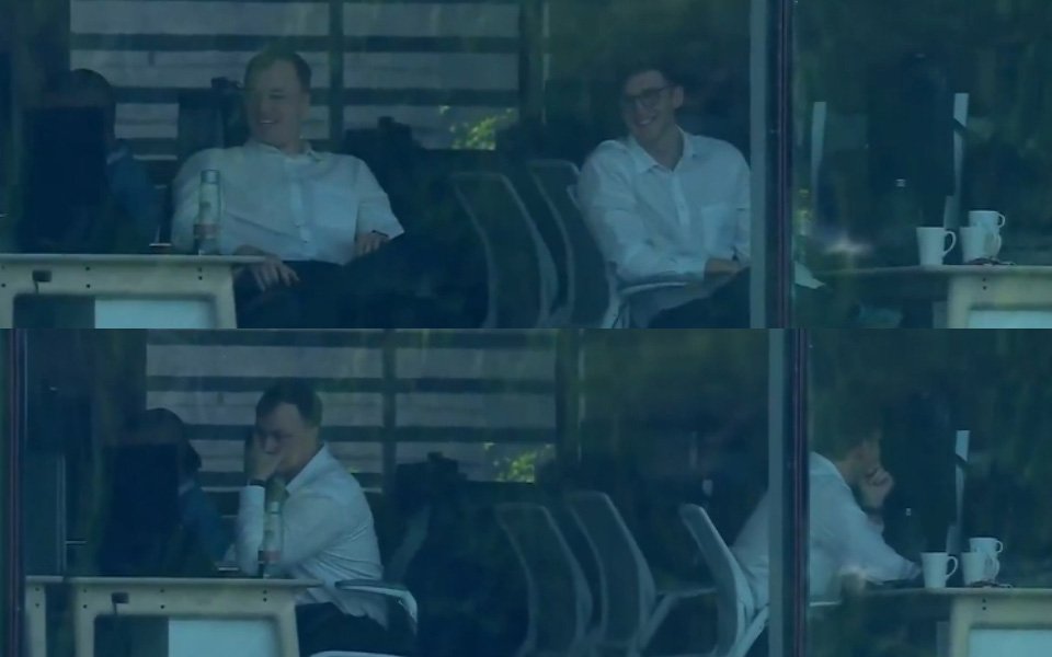 [WATCH] Two employees caught enjoying live cricket at work during SA vs AUS 3rd Test
