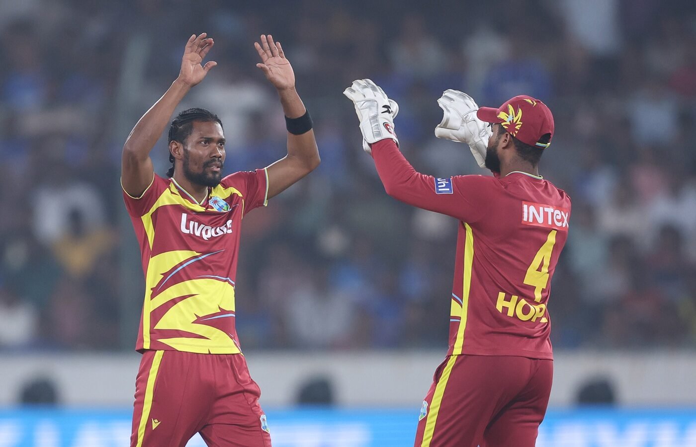 WI bowl in rain-reduced game; India bring in Bhuvneshwar
